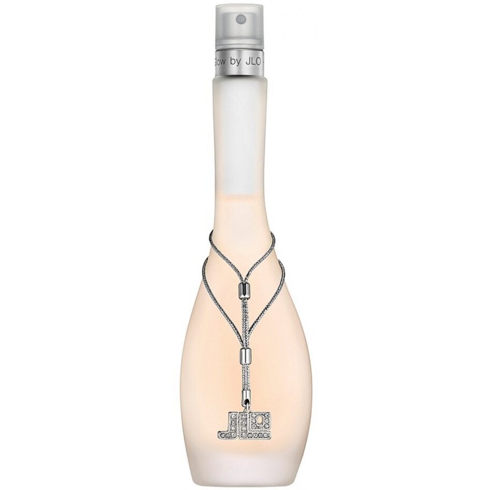 Glow by JLo 50ml frosted bottle with charm detail product shot