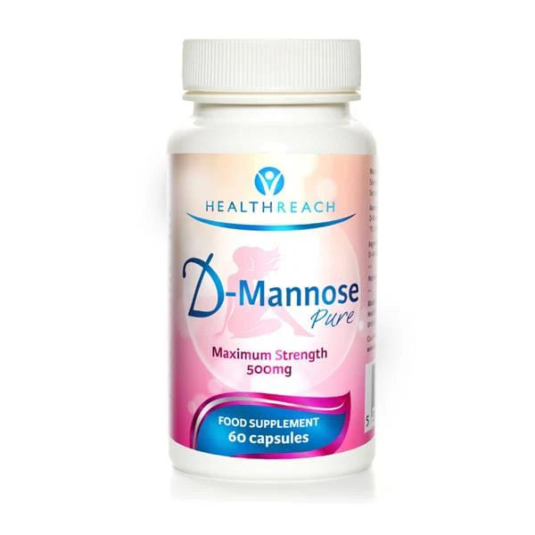 Health D-Mannose 500mg dietary supplement for bladder health – 60 capsules