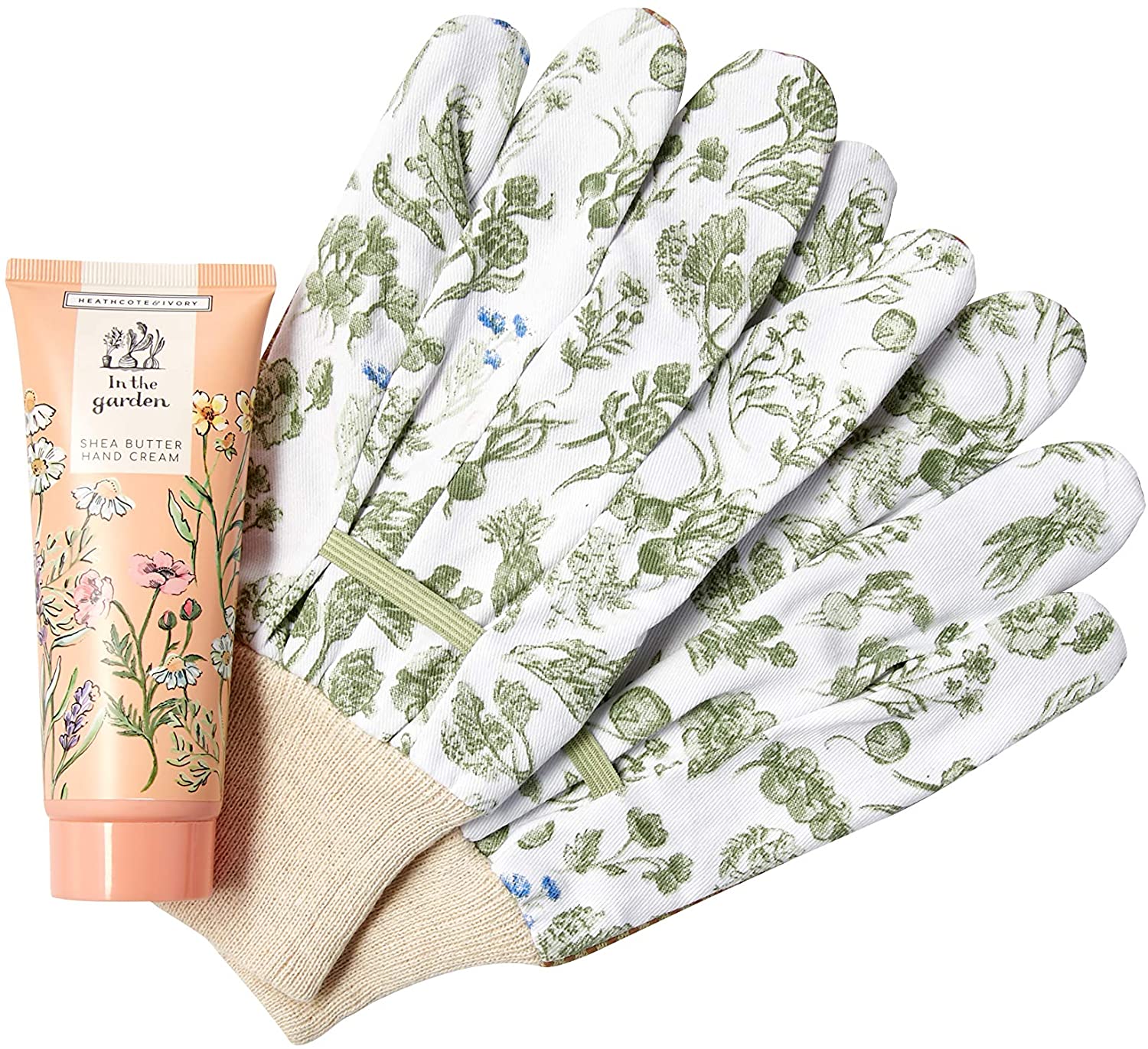 Heathcote & Ivory In The Garden Gardening Gloves & Hand Cream GIFT Set