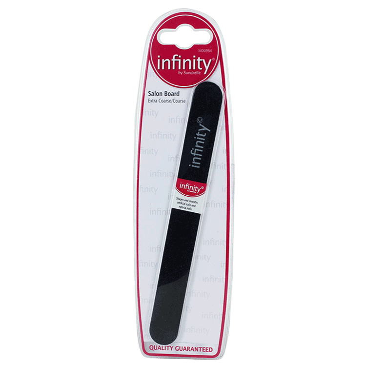 Infinity Extra Coarse Salon Board Nail File - Black