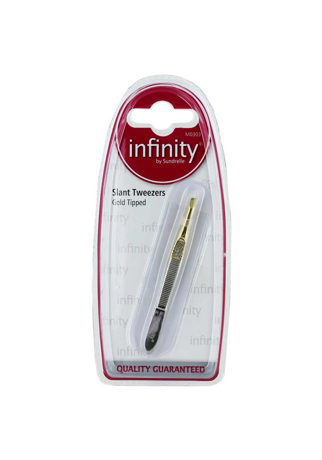 Infinity Slant Tweezers Gold Tipped