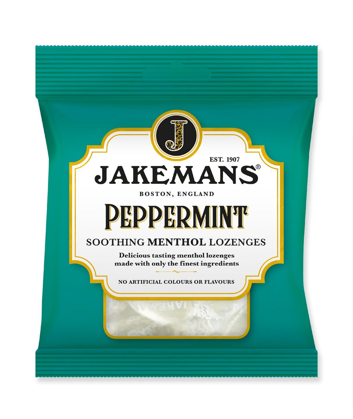 Jakemans Peppermint and Menthol Lozenges pack