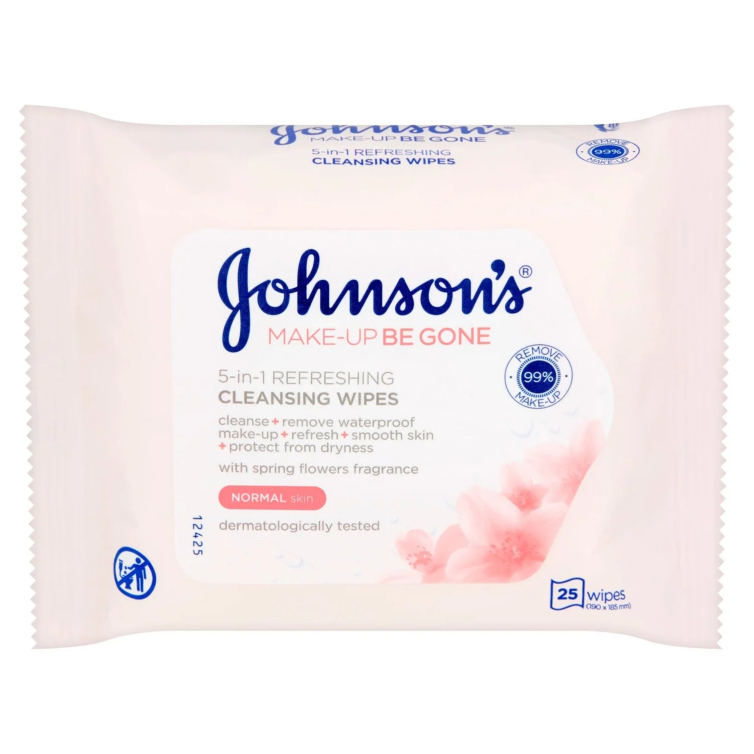 Johnson's 5-In-1 Makeup Cleansing Wipes For Normal Skin