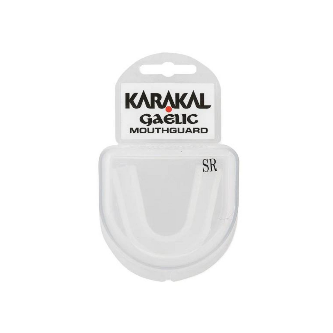 Karakal Gaelic Senior mouthguard for adult players in white finish
