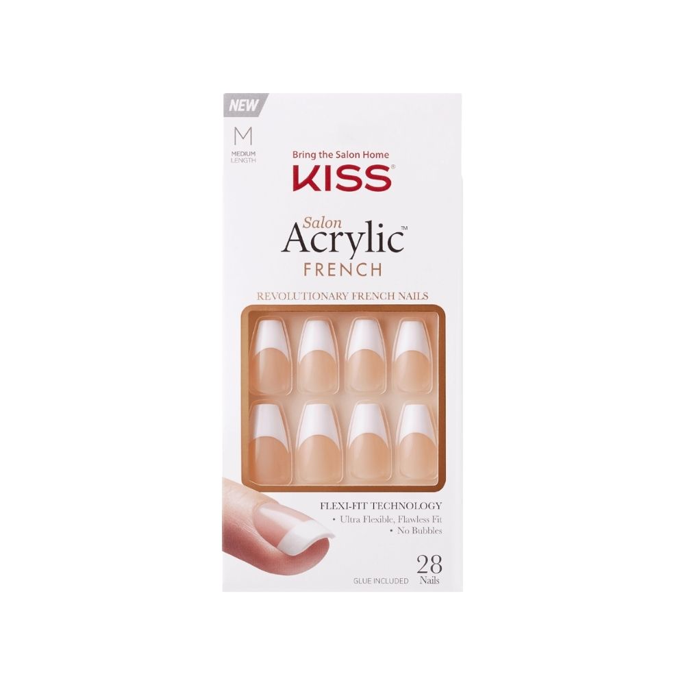 Kiss Salon Nails Acrylic French Nails - Je T'Aime