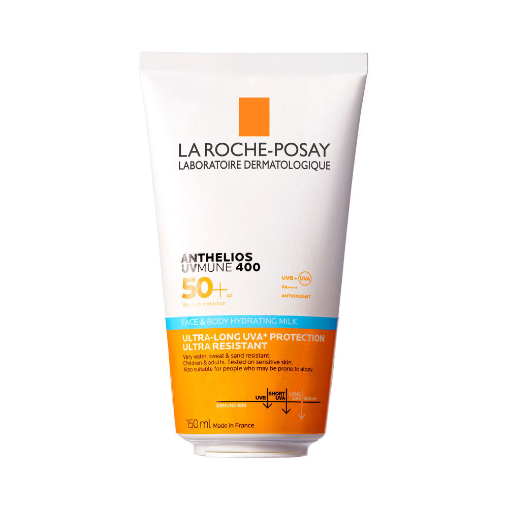 La Roche-Posay Anthelios UVMune400 SPF50+ hydrating lotion
for sensitive dry skin