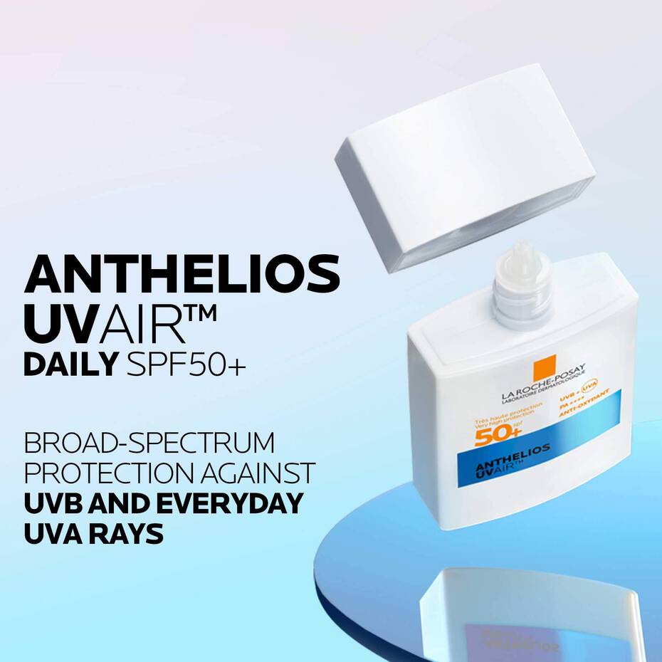 Broad-spectrum SPF50+ UVAIR sunscreen for daily sun protection