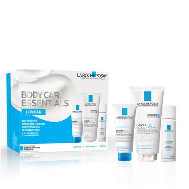 La Roche-Posay Lipikar Body Care Essentials Gift Set for sensitive eczema-prone skin