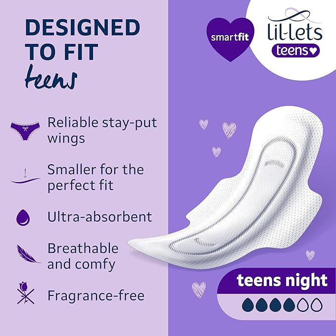 Lil-Lets overnight pads for teens and first periods