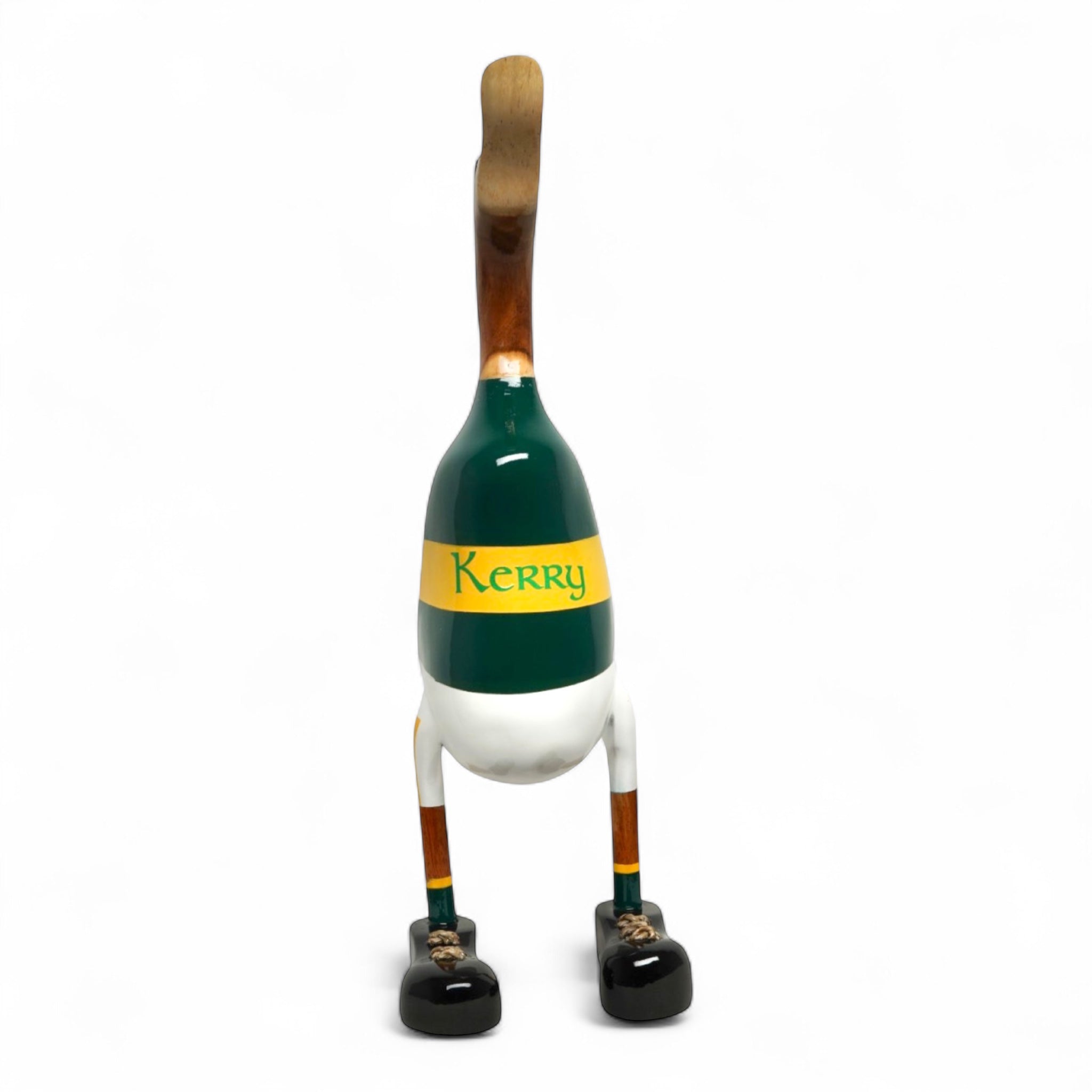 Handmade bamboo Kerry GAA duck – eco-friendly Irish gift