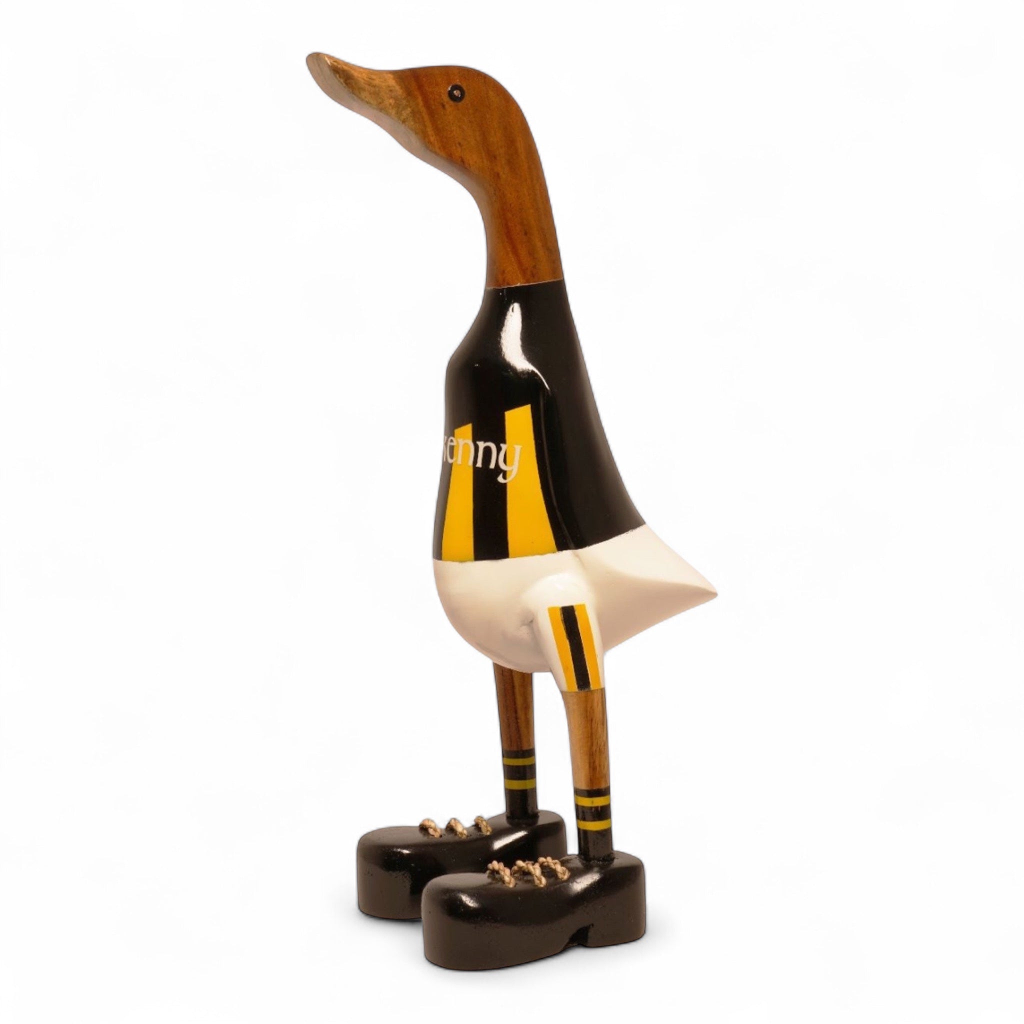 Lucky Ducks Kilkenny supporter duck in black and amber jersey – 35cm