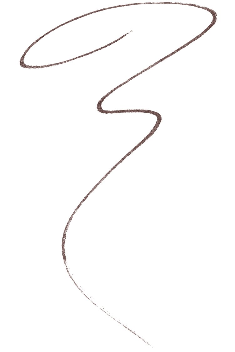 Swatch of Maybelline Express Brow Pencil in Deep Brown shade