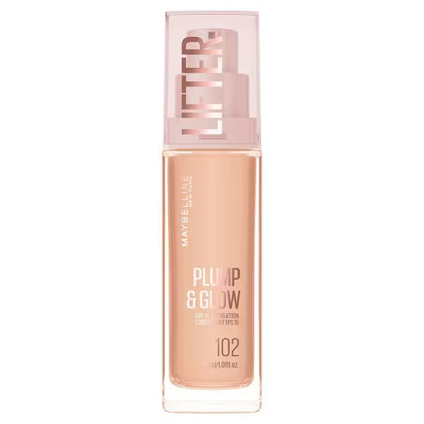 Maybelline Lifter Plump and Glow Foundation shade 102