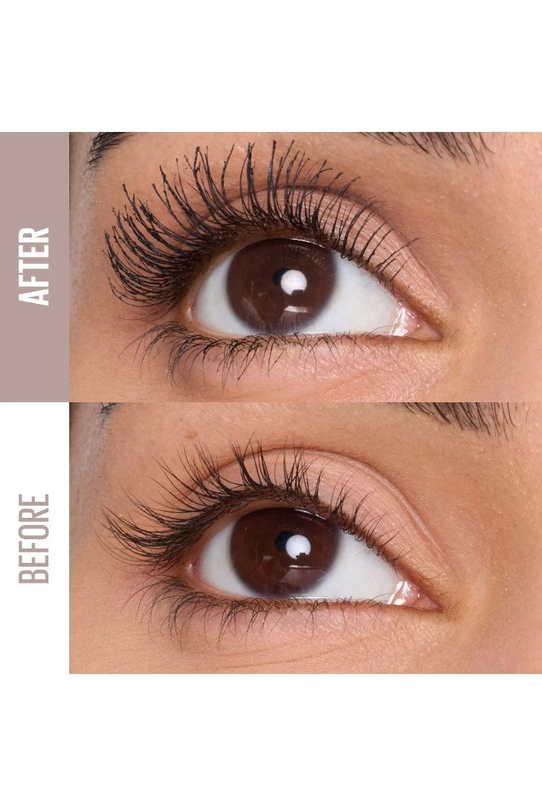 Maybelline waterproof mascara before and after lashes