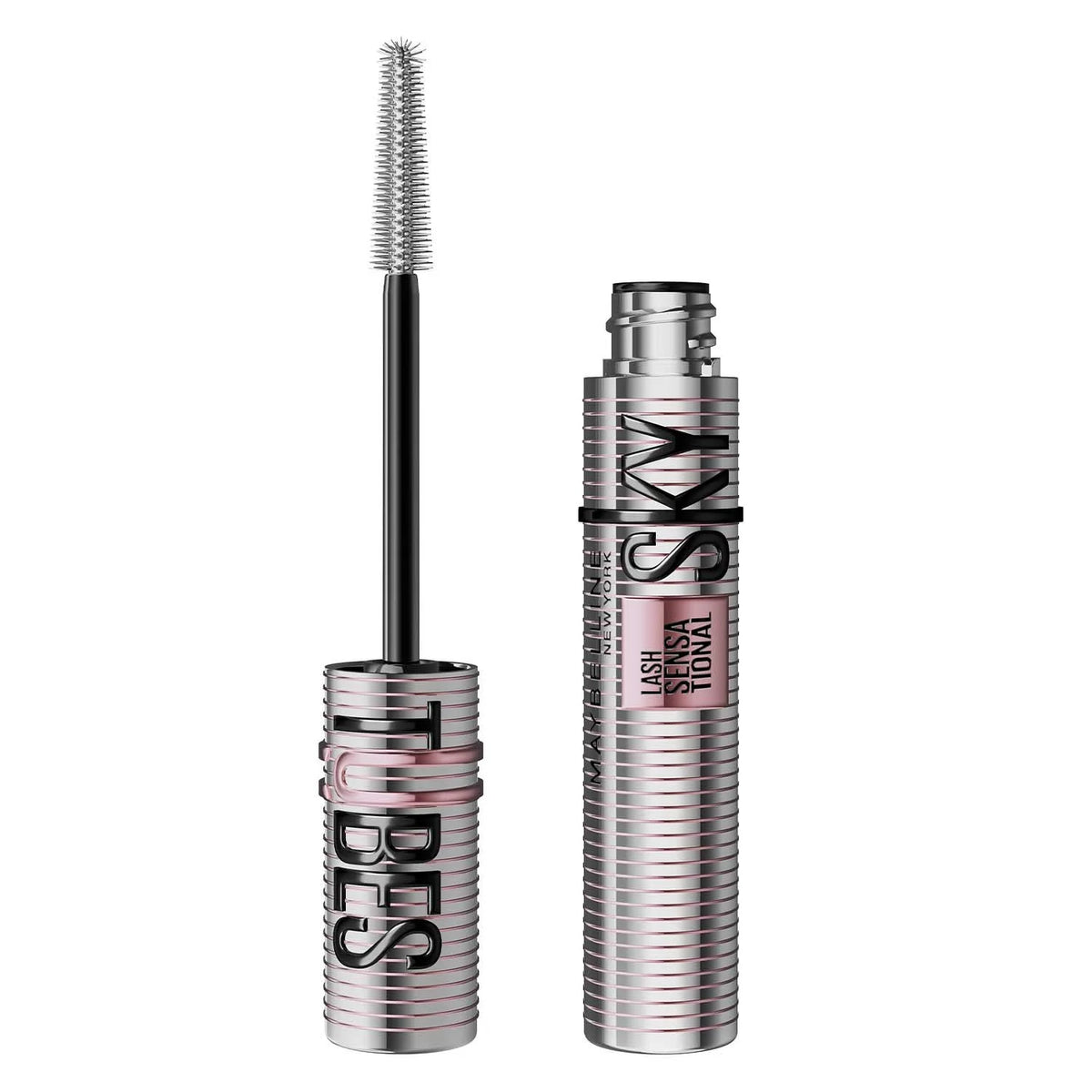 Maybelline Lash Sensational Sky Tubes Very Black tubing mascara and brush