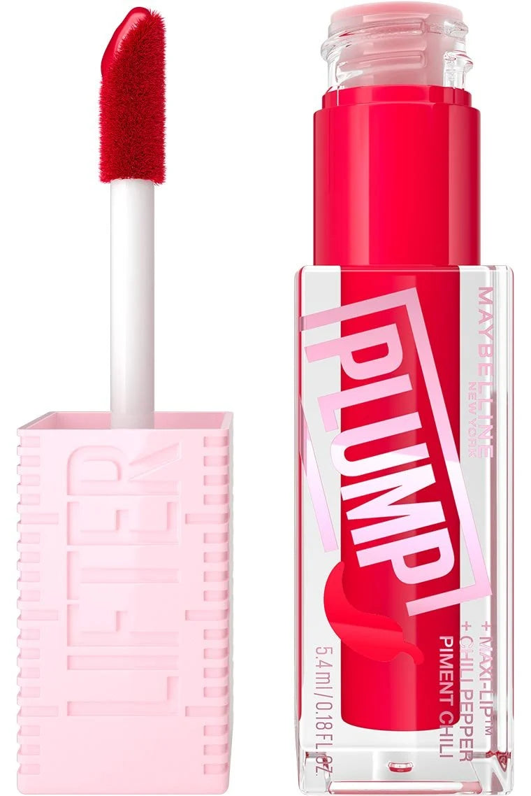 Maybelline Lifter Plump Lip Gloss 004 Red Flag with XL wand applicator