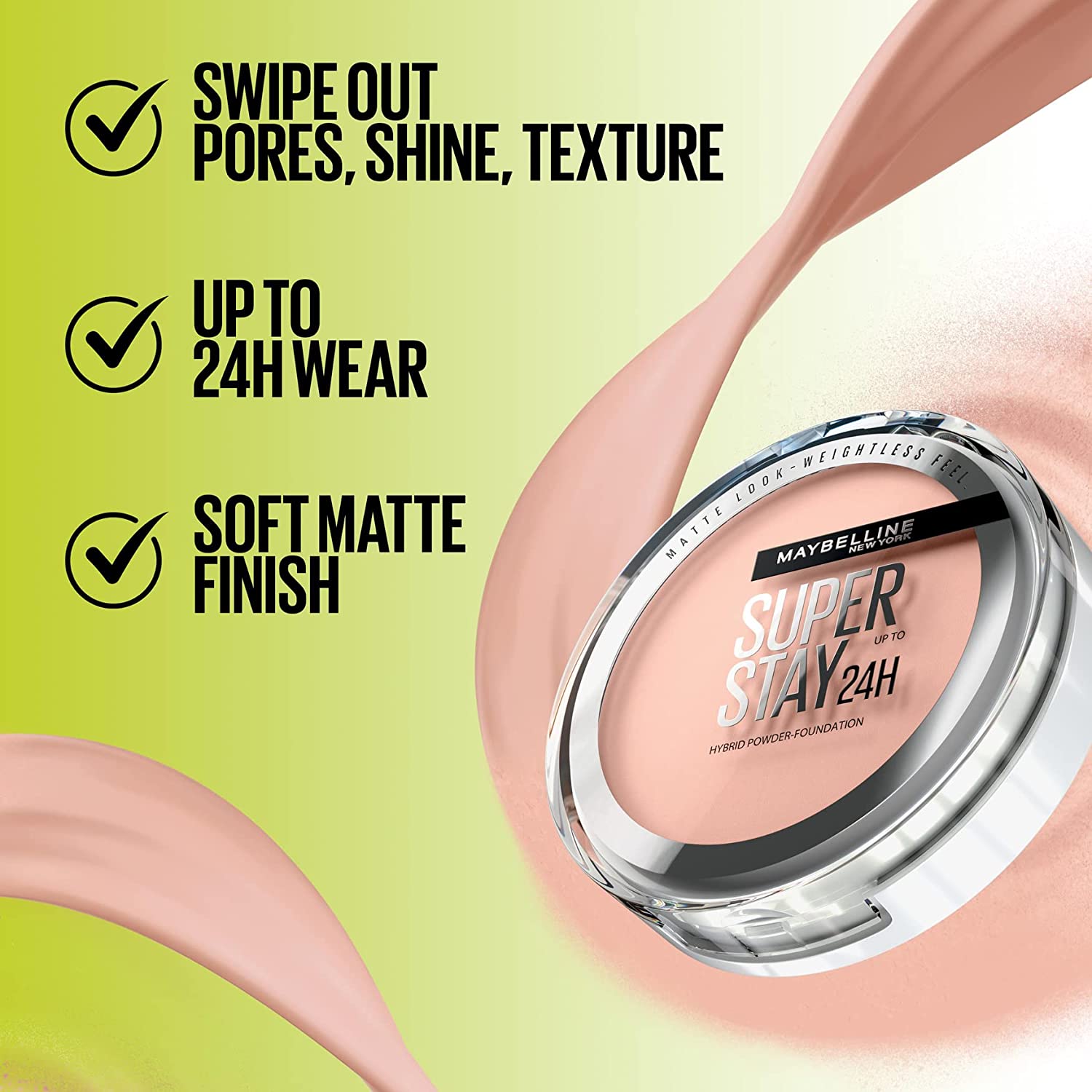 Maybelline Super Stay 24H Hybrid Powder Matt Finish Foundation 21