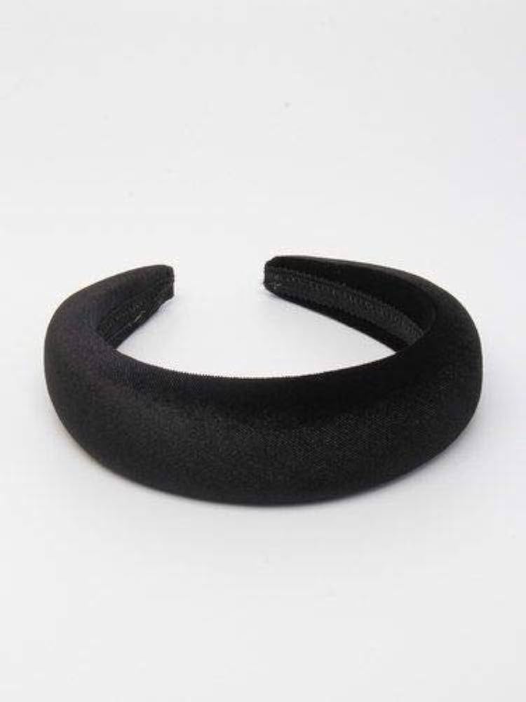 Molly & Rose Wide Black Velvet Padded Hairband