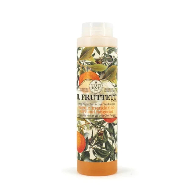 Nesti Dante Il Frutteto Olive & Tangerine Shower Gel 300ml – vegan body wash with olive leaf extract and tangerine fragrance