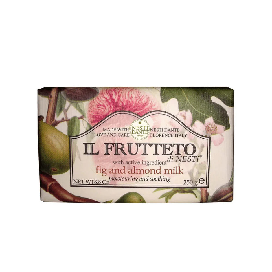 Nesti Dante Il Frutteto Fig and Almond Milk Soap 250g natural vegetable soap with creamy lather for soft, moisturised skin