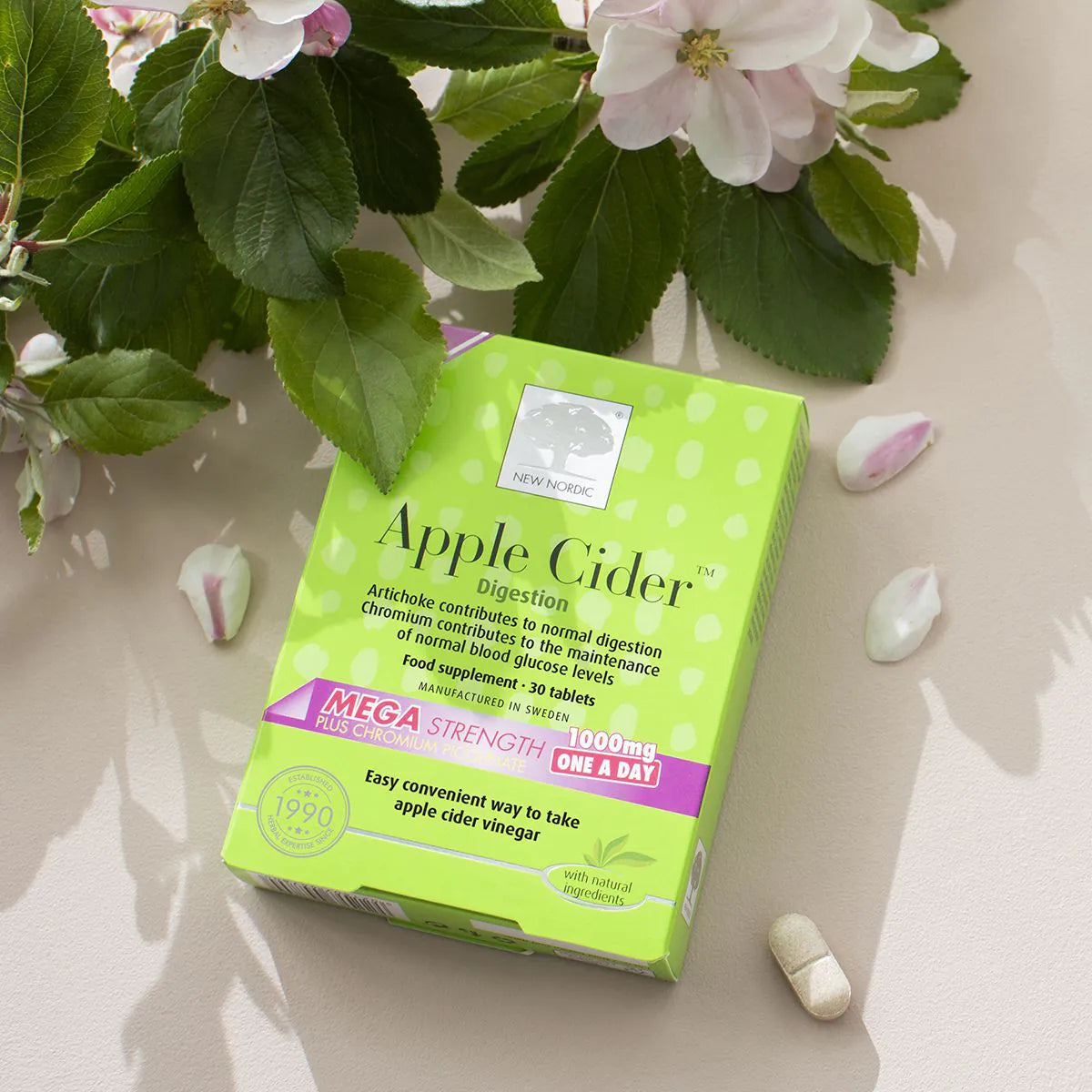 New Nordic Apple Cider Mega Strength 100mg Tablets 30pk