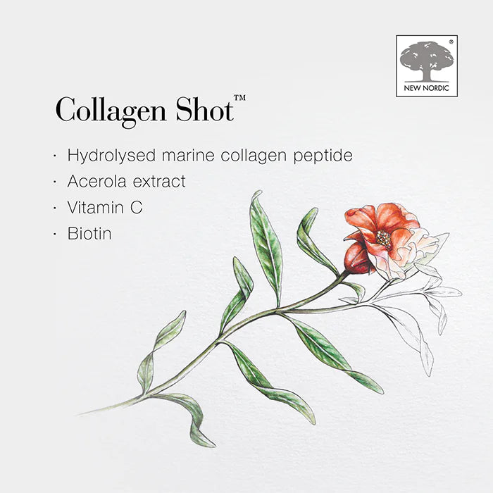 New Nordic Collagen Shot Food Supplement One A Day Sachets - Ingredients