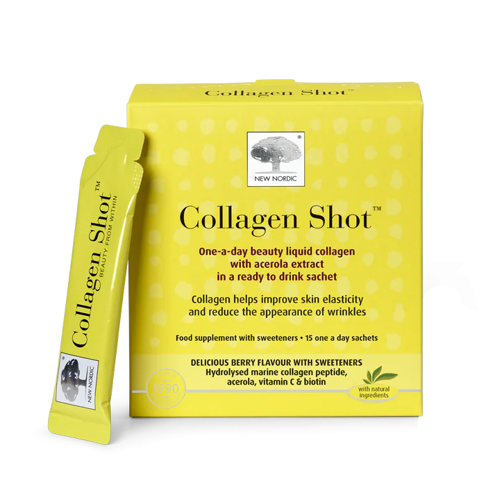 New Nordic Collagen Shot Food Supplement One A Day Sachets - 15 Pk