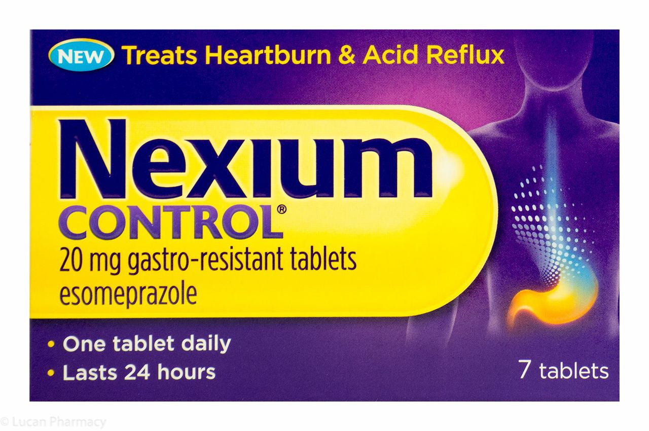 Nexium Control 20mg 7-pack tablets for heartburn and acid reflux
