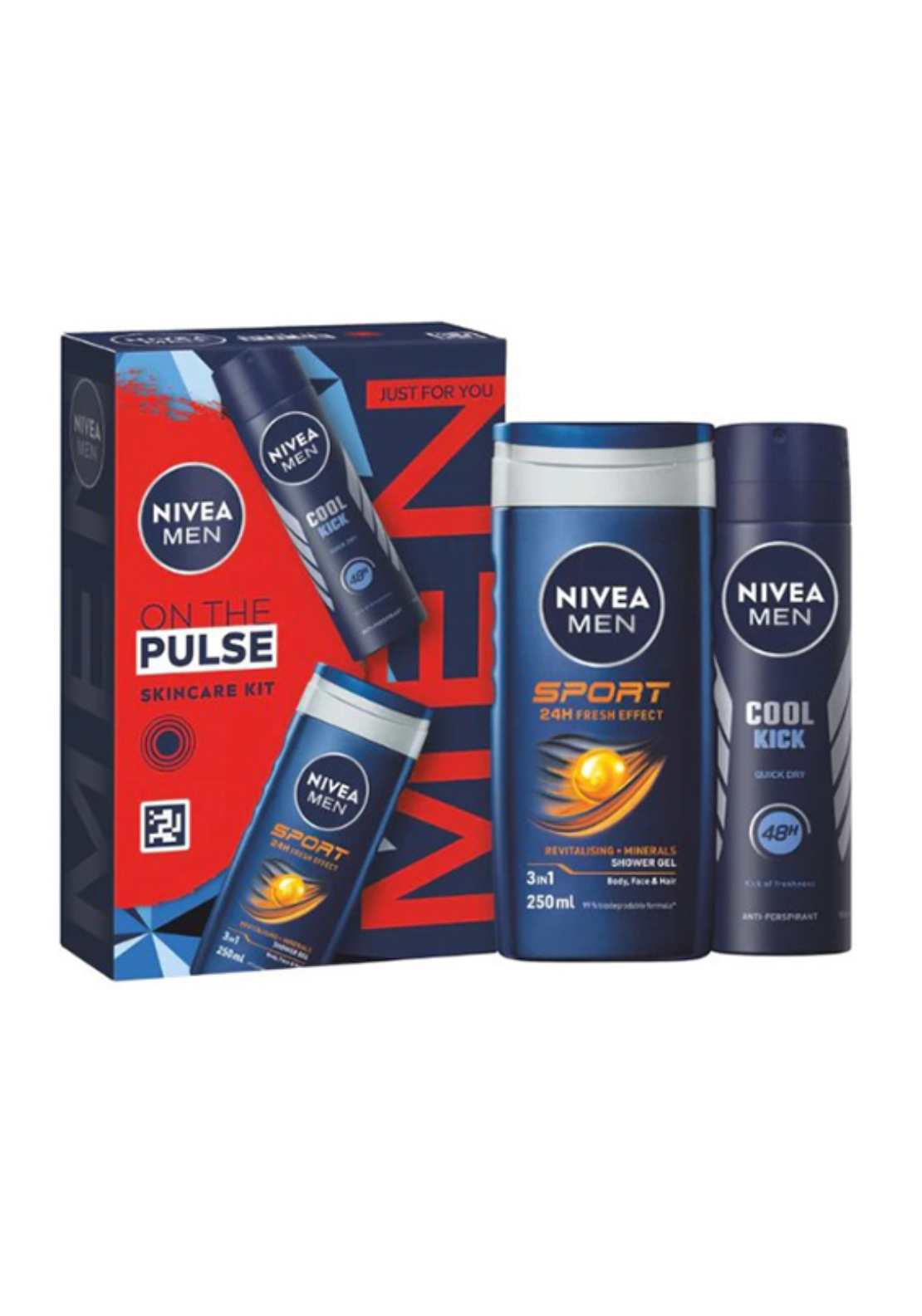 Nivea Men On The Pulse Skincare & Deodorant Gift Set