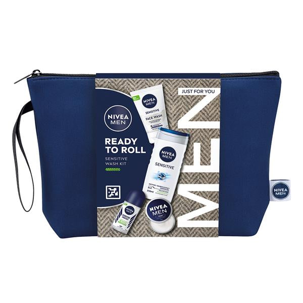 Nivea Men Ready To Roll Sensitive Wash Kit