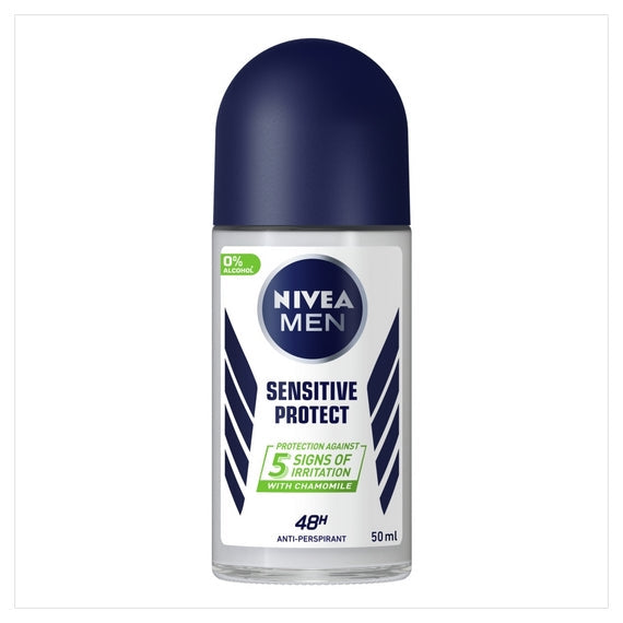 Nivea Men Sensitive Protect Roll On Anti Perspirant With Chamomile - 50ml
