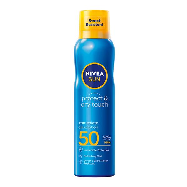 Nivea Sun Protect and Dry Touch Mist SPF50 200ml body sunscreen spray