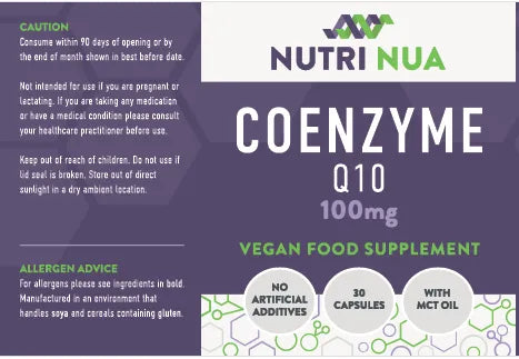 High strength Coenzyme Q10 100mg with MCT oil for absorption