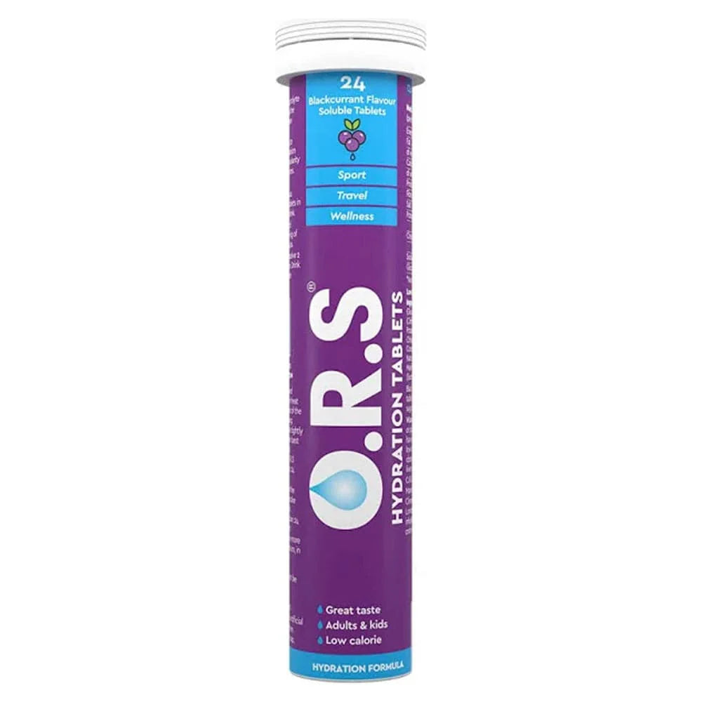 O.R.S Hydration Tablets Blackcurrant 20 pack – electrolyte support