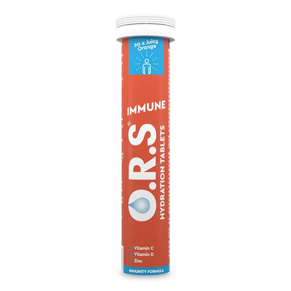 O.R.S Immune Hydration Tablets Orange - 20 Pk