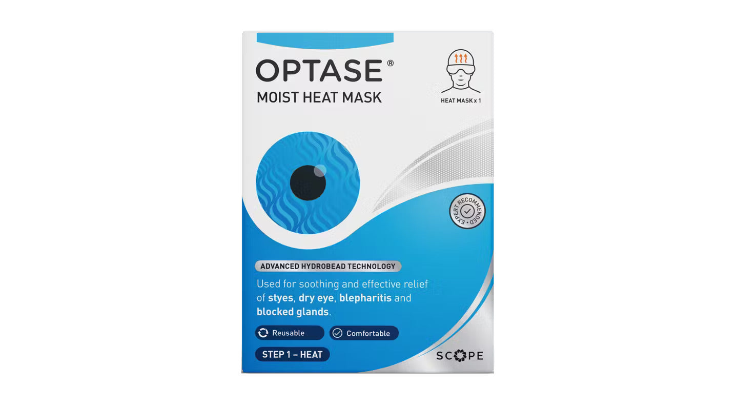 Reusable Optase eye mask for styes, MGD, and dry eyes – microwaveable