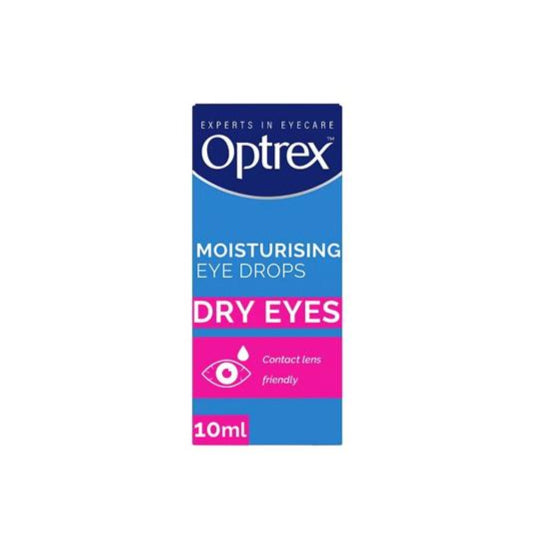 Gentle Optrex eye drops for dry, tired eyes caused by screens or pollution