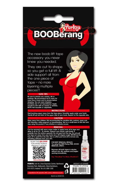 Perkys Booberang Boob Lift Tape Pre Cut & Pre Shaped