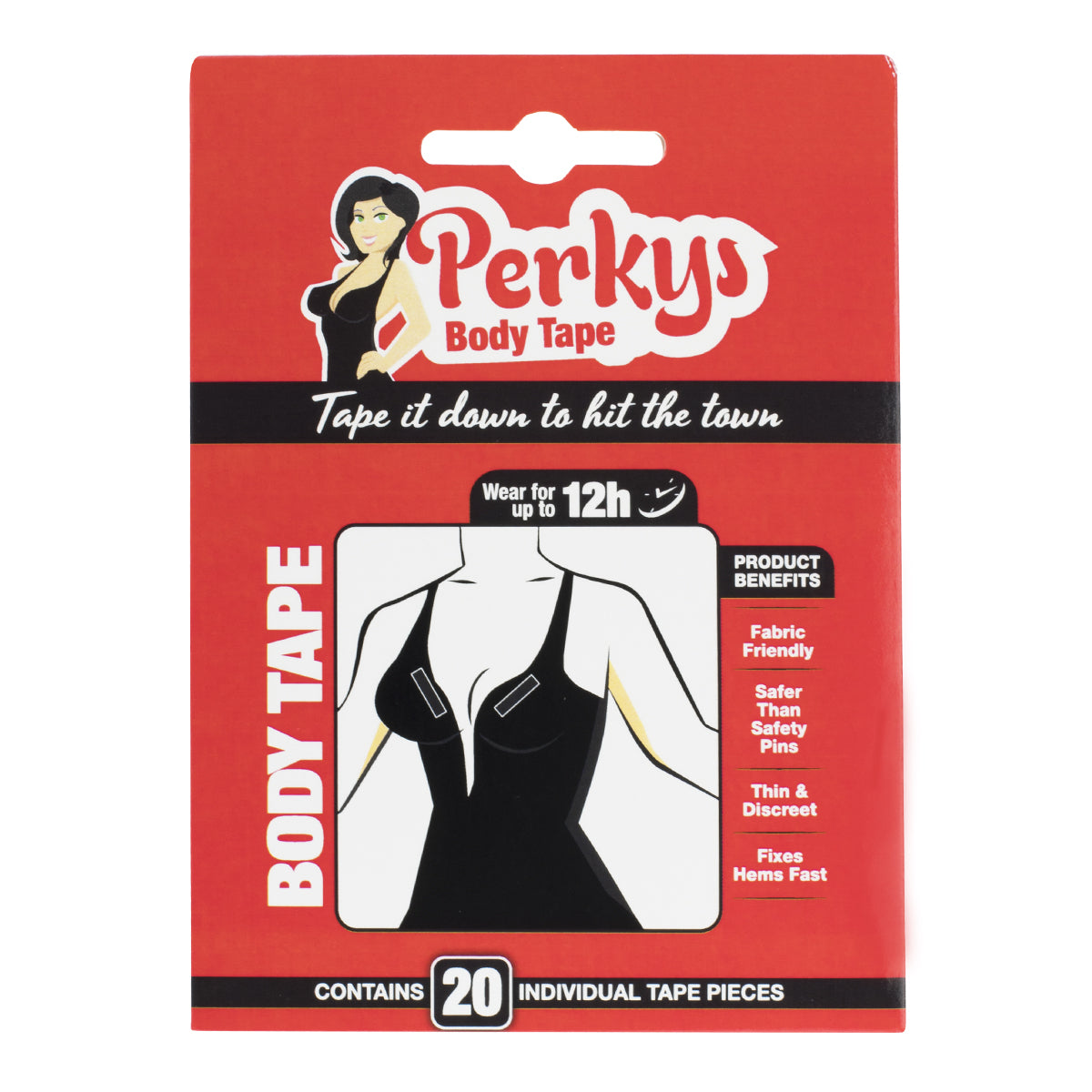 Perkys Pre-cut Body Tape Strips 20 pk