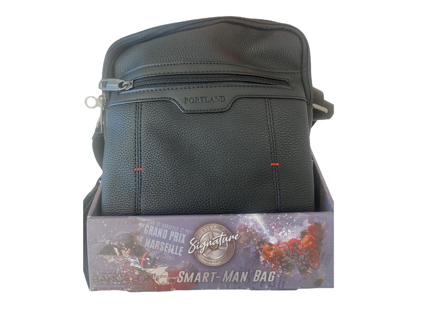 Portland Smart Man Bag Black Ballybrack Medical Hall