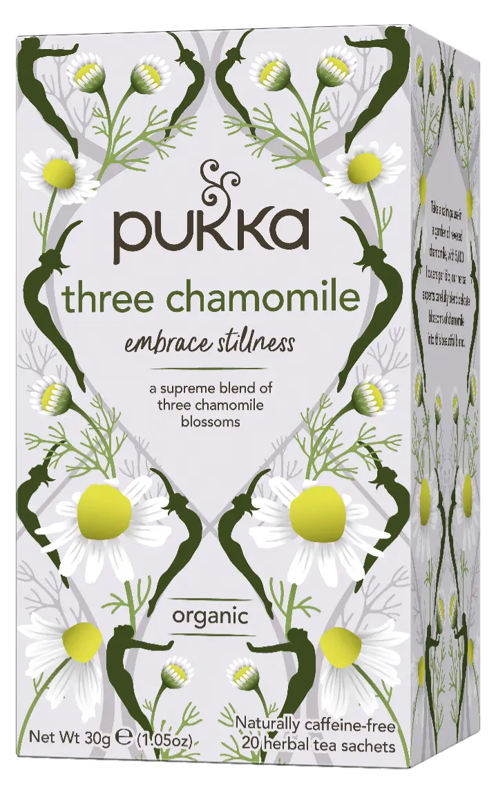 Pukka Organic Three Chamomile Herbal Tea box – 20 bags