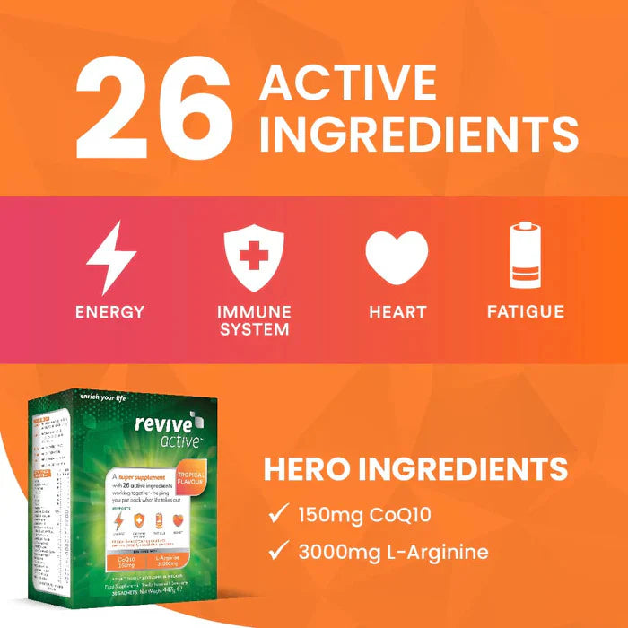 Revive Active Tropical Flavour Ingredients