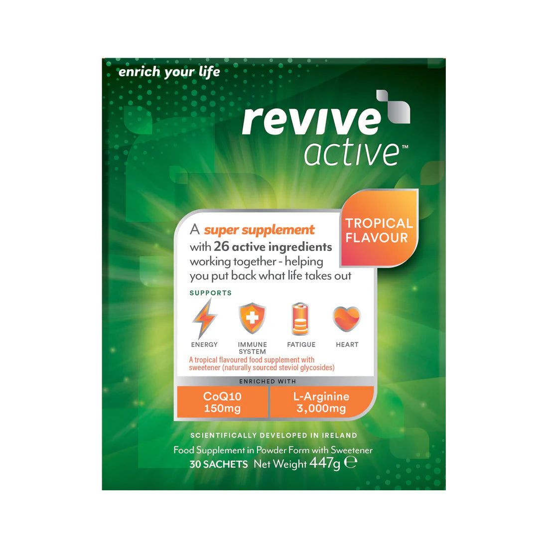 Revive Active Tropical Flavour Sachets - 30 pk