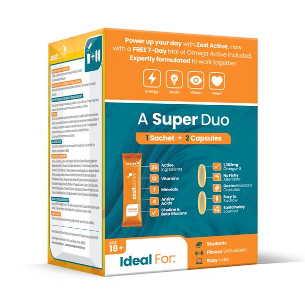 Revive Zest Active and Omega Active limited edition pack side details