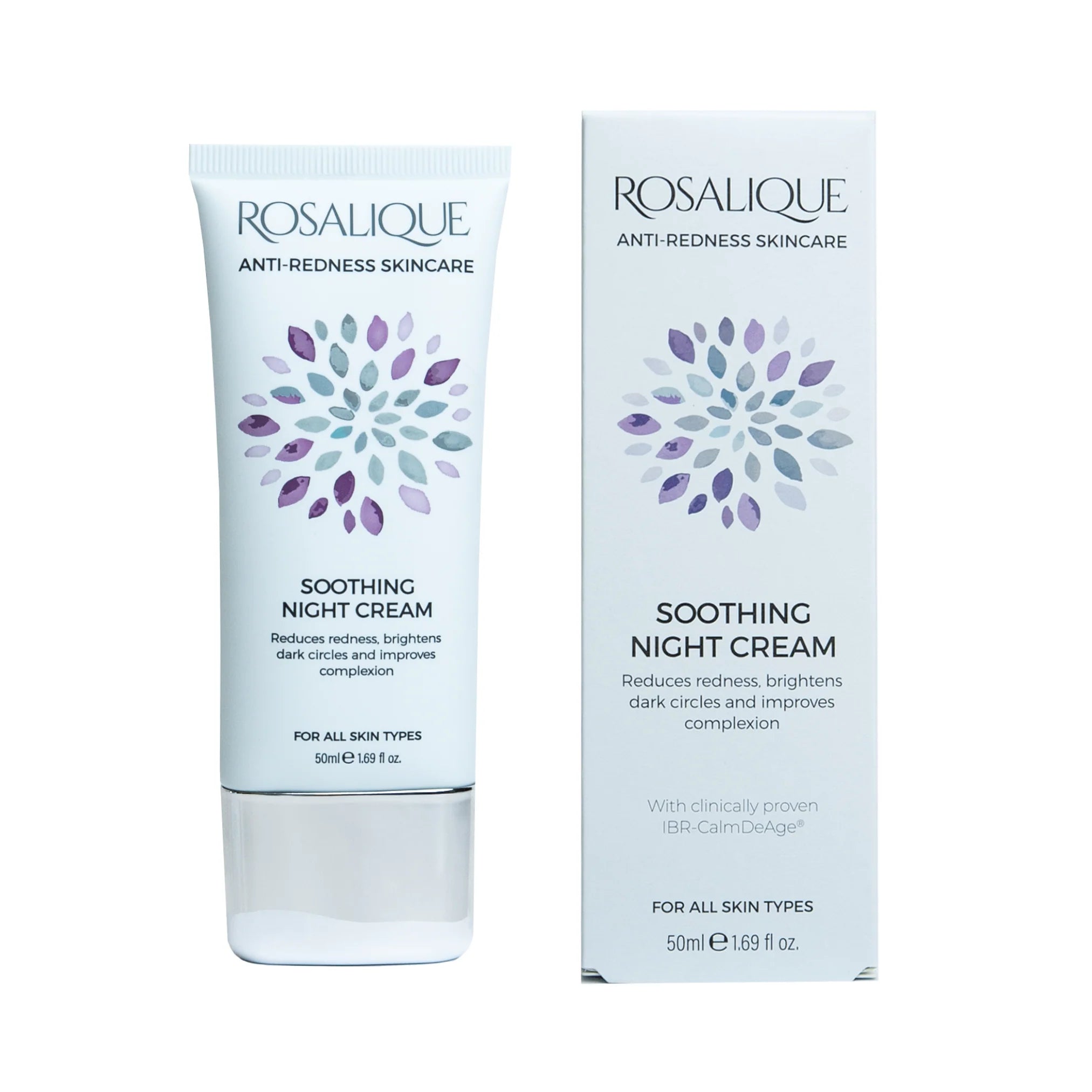 Rosalique Soothing Anti-Redness Night Cream 50ml with box packagin