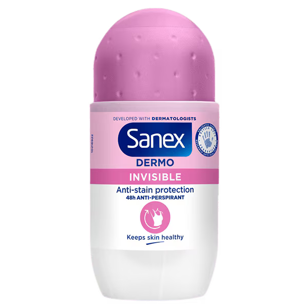 Sanex Invisible Anti-Perspirant Roll-On 50ml for sensitive skin