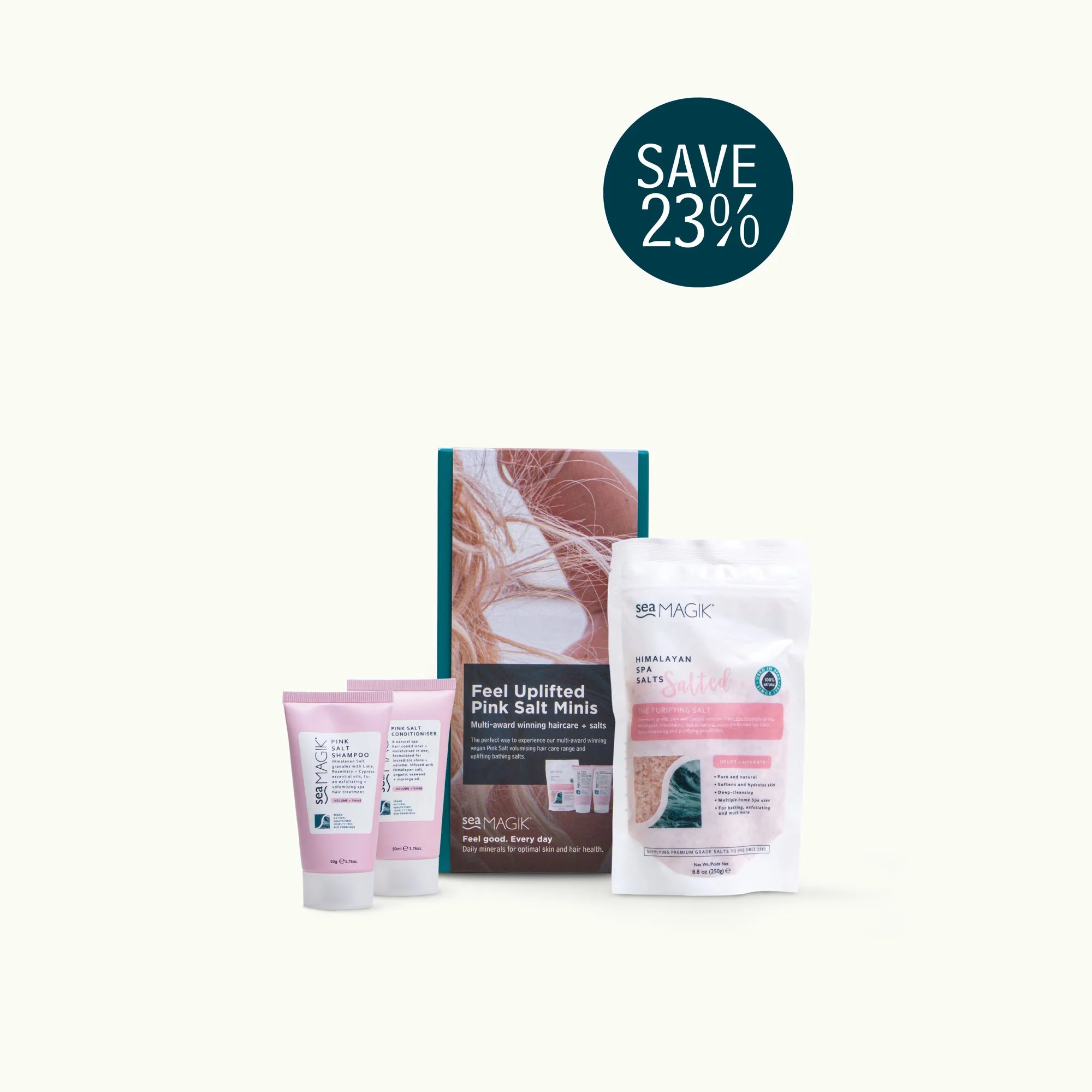 Sea Magik Feel Uplifted Pink Salt Minis Gift Set