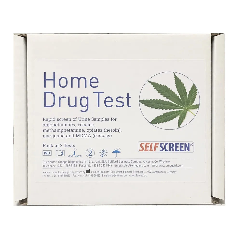 Self Screen home drug test kit 2 pack urine screening test