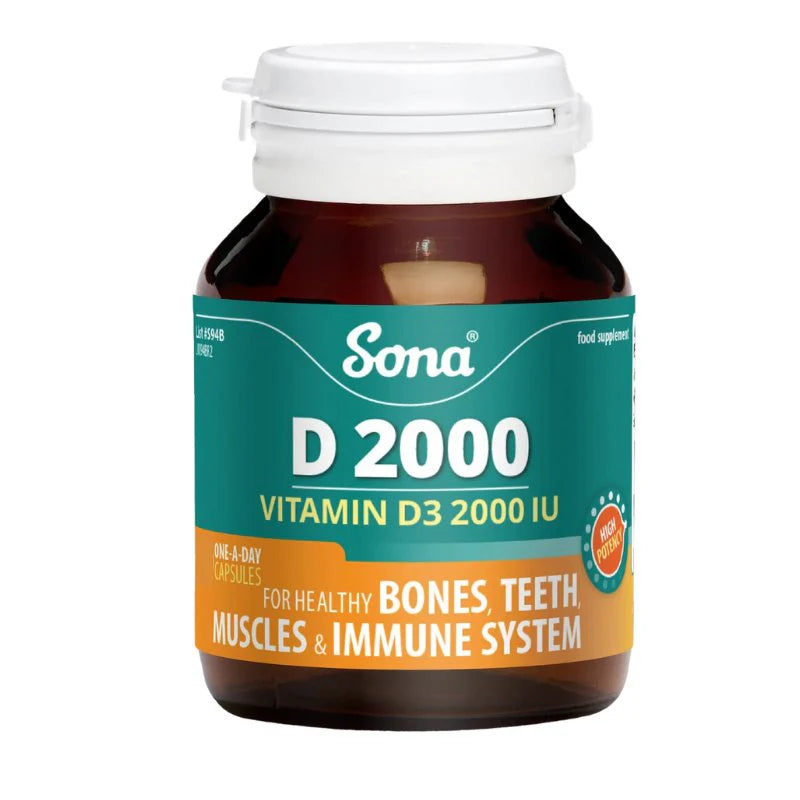 Sona Vitamin D 2000iu One A Day Capsules - 120 caps
