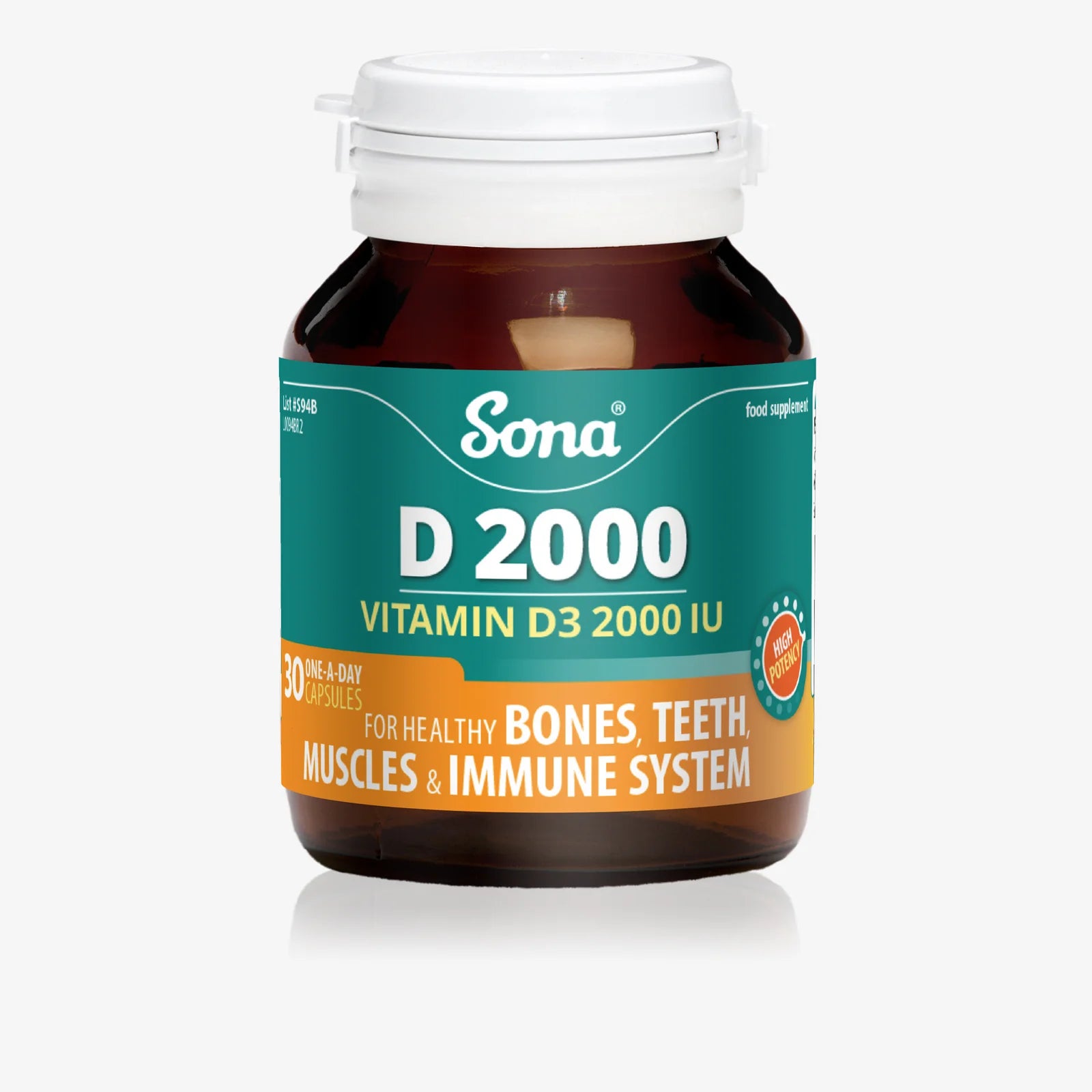 Sona Vitamin D3 2000iu Capsules - 30 Pk